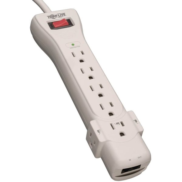 Tripp Lite Surge Protector Power Strip 120V 7 Outlet RJ11 6' Cord 1080 Joules