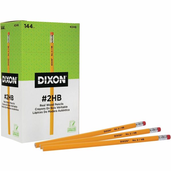 Dixon Woodcase No.2 Eraser Pencils