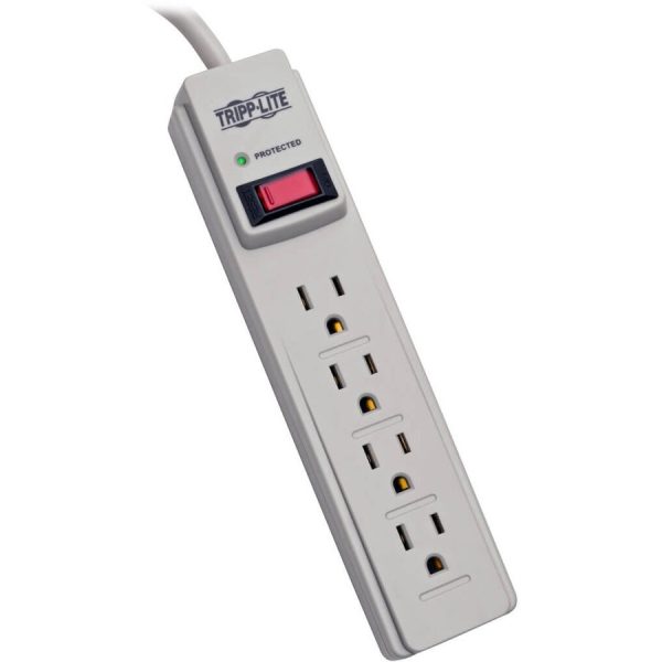 Tripp Lite Surge Protector 4 Outlet 4ft Cord 450 Joule Surge Suppressor