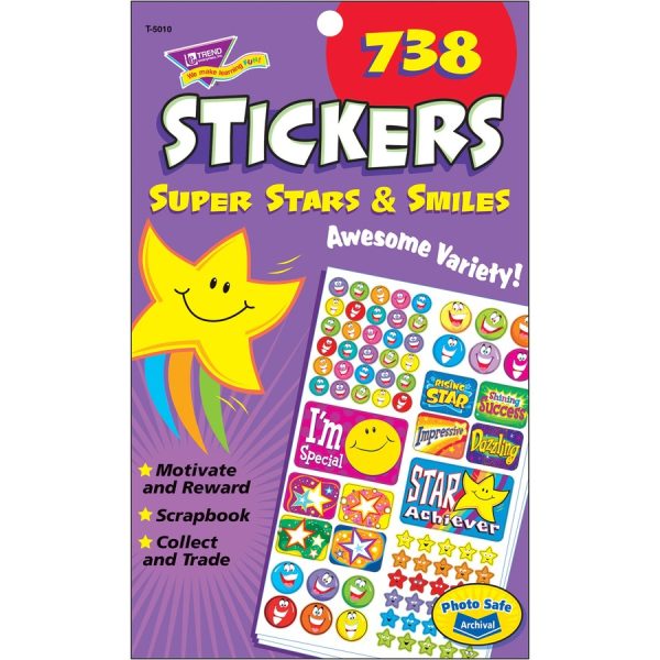 Trend Super Stars/Smiles Sticker Pad