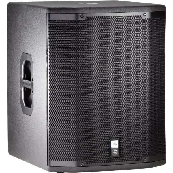 JBL Professional PRX418S Indoor Pole Mount, Floor Standing Woofer - 1600 W RMS - Black