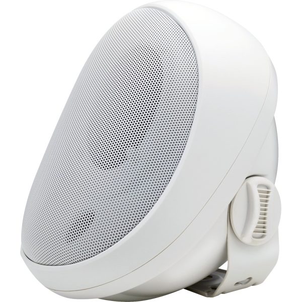 Speco Elite SP4AWETW Indoor/Outdoor Surface Mount, Swivel Mount Speaker - 25 W RMS - White