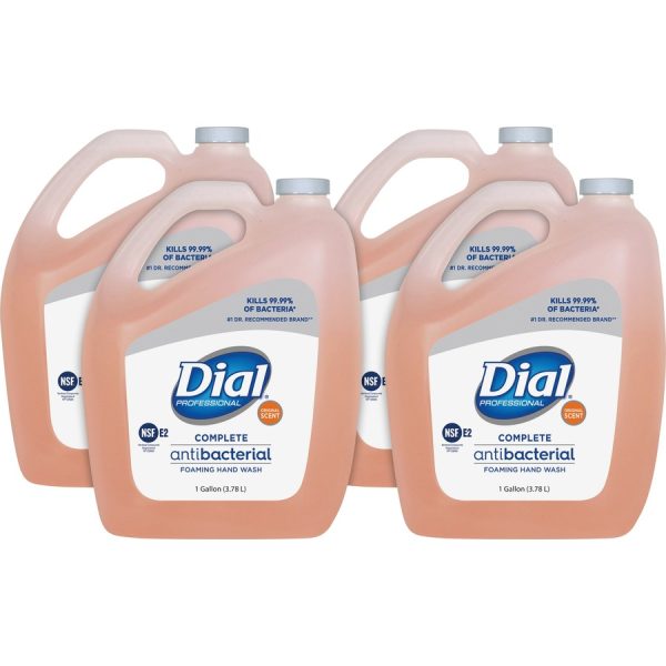 Dial Complete Professional Antimicrobial Hand Wash Refill - Original Scent - 1 gal (3.8 L) - Kill Germs - Hand - 4 / Carton