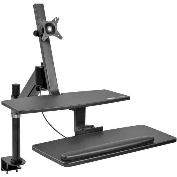 Tripp Lite Sit Stand Desktop Workstation Standing Desk Clamp Single Monitor