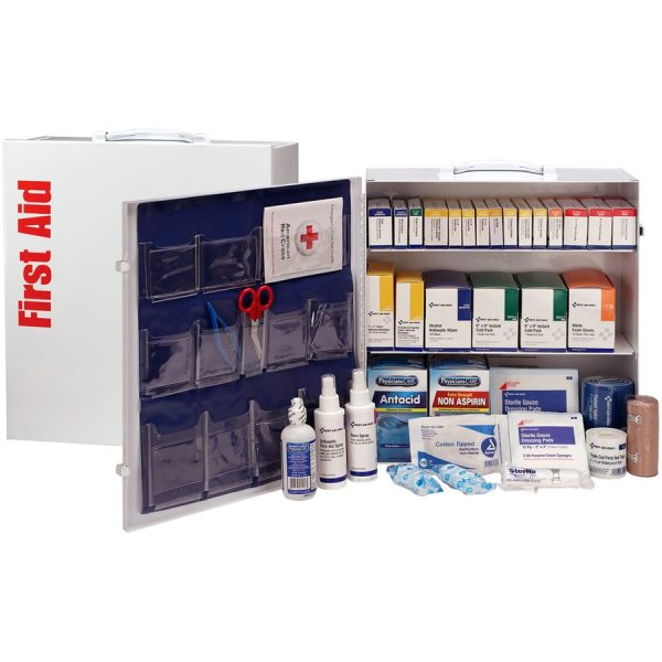 First Aid Only 3-Shelf First Aid Cabinet with Medications - ANSI Compliant