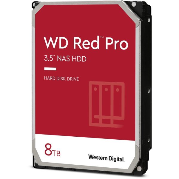 Western Digital Red Pro WD8003FFBX 8 TB Hard Drive - 3.5" Internal - SATA (SATA/600) - Conventional Magnetic Recording (CMR) Method