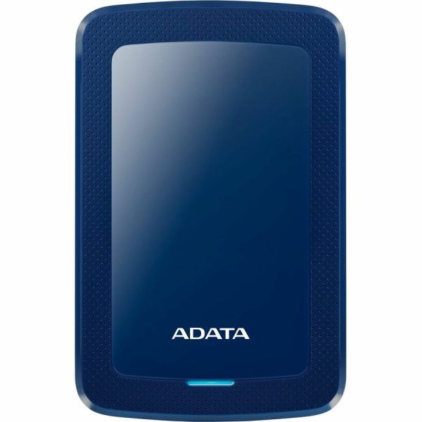 Adata HV300 1 TB Hard Drive - External - Blue - Gaming Console Device Supported - USB 3.2 (Gen 1) - 256-bit AES Encryption Standard - 3 Year Warranty