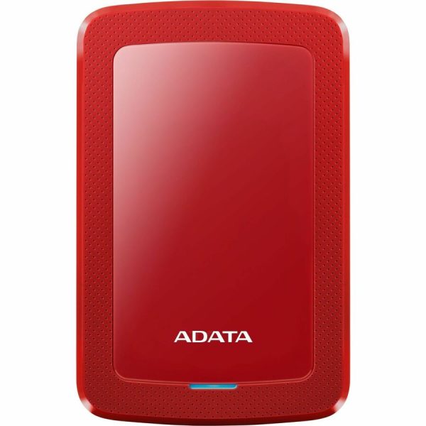 Adata HV300 2 TB Hard Drive - External - Red - Gaming Console Device Supported - USB 3.2 (Gen 1) - 256-bit AES Encryption Standard - 3 Year Warranty