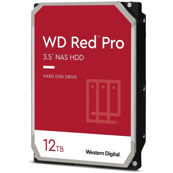 Western Digital Red Pro WD121KFBX 12 TB Hard Drive - 3.5" Internal - SATA (SATA/600) - Conventional Magnetic Recording (CMR) Method