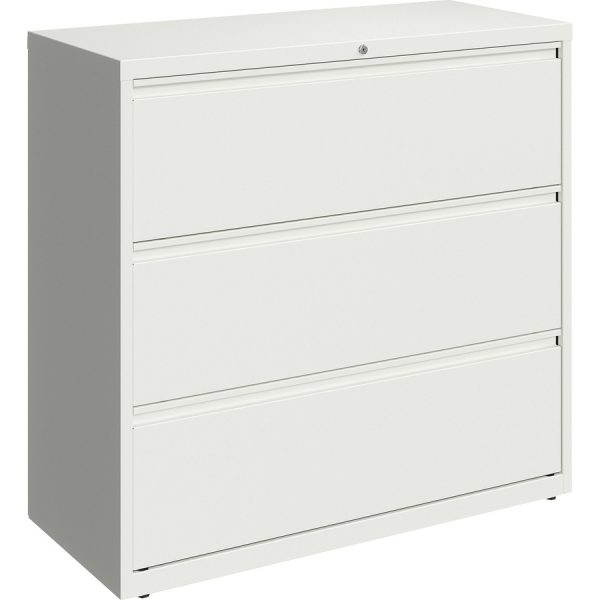 Lorell 42" White Lateral File - 3-Drawer