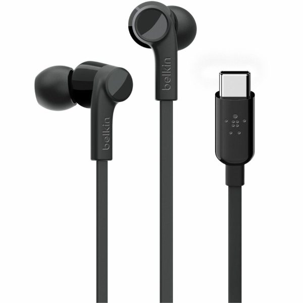 Belkin Headphone - Black - USB Type C - Wired - Over-the-head