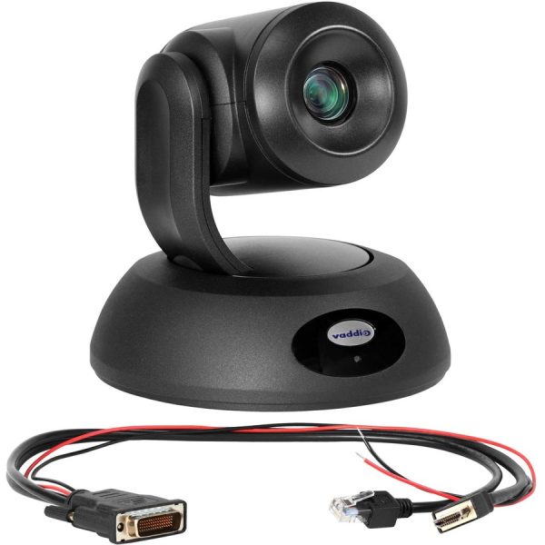 Vaddio RoboSHOT 12E HDMI PTZ Camera - For Polycom Codecs - Black