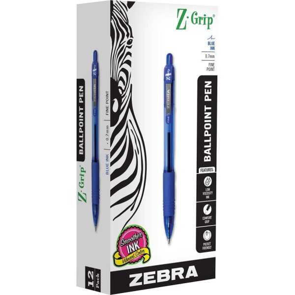 Zebra Pen Z-Grip Retractable Ballpoint Pens