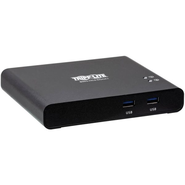 Tripp Lite USB C KVM Dock 2-Port 4K HDMI USB-A Hub PD Charging USB 3.2 Gen 1