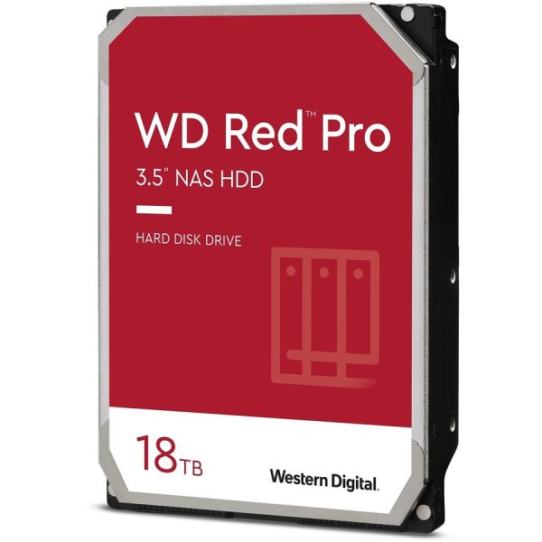 Western Digital Red Pro WD181KFGX 18 TB Hard Drive - 3.5" Internal - SATA (SATA/600) - Conventional Magnetic Recording (CMR) Method