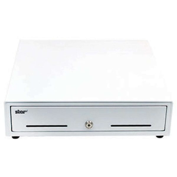 Star Micronics Max Cash Drawer, White, 16Wx17D, 5Bill-5Coin - USB-Driven, Cable Included