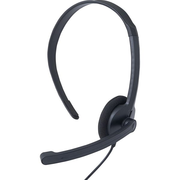 Verbatim Mono Headset with Microphone and In-Line Remote