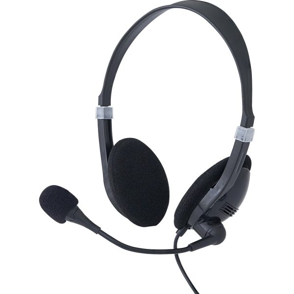 Verbatim Stereo Headset with Microphone and In-Line Remote