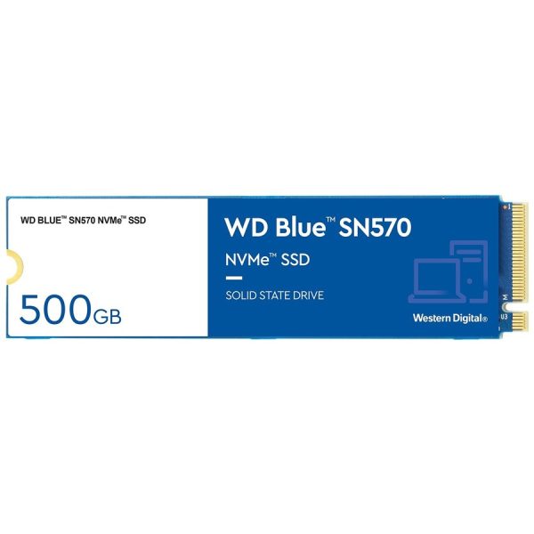 Western Digital Blue SN570 WDS500G3B0C 500 GB Solid State Drive - M.2 2280 Internal - PCI Express NVMe (PCI Express NVMe 3.0 x4)