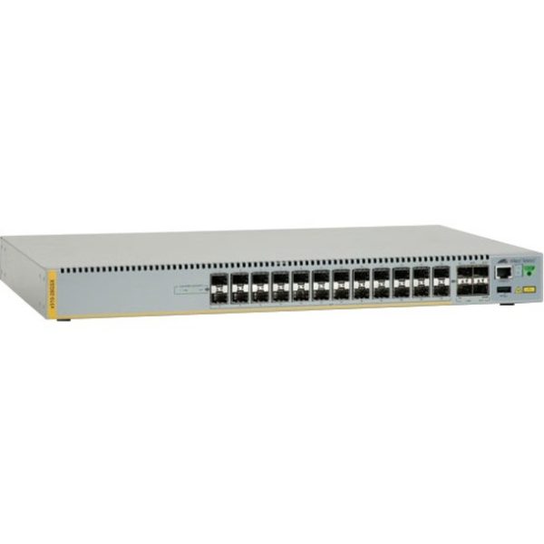 Allied Telesis AT-x510-28GSX Layer 3 Switch - Manageable - 1000Base-X, 10GBase-X - 3 Layer Supported - 24 SFP Slots - 74 W Power Consumption - 1U High - Rack-mountable