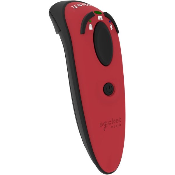 Socket Mobile D720 Barcode Scanner (with rechargeable battery pre-installed) - Wireless Connectivity - 1D, 2D - LED - Linear - Linear, Omni-directional - Bluetooth - USB - Red - Stand Included - IP54