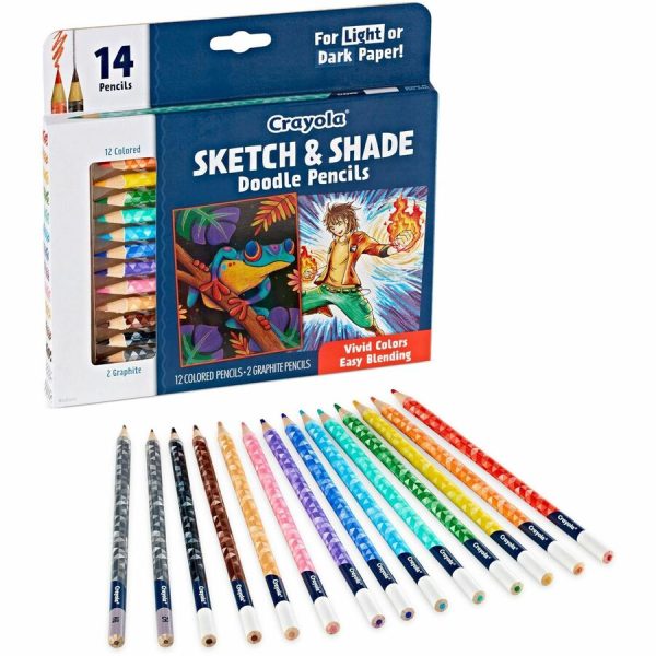 Crayola Sketch & Shade Doodle Pencils