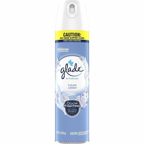 Glade Clean Linen Air Freshener Spray - Spray - 8.3 fl oz (0.3 quart) - Clean Linen - 2 / Pack