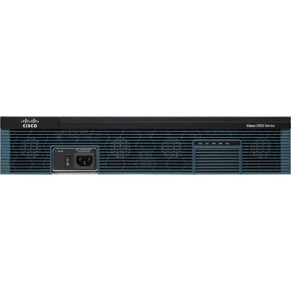 Cisco 2921 Integrated Service Router - Refurbished - 3 Ports - PoE Ports - Management Port - 12 - 512 MB - Gigabit Ethernet - 2U - Rack-mountable, Desktop - 90 Day