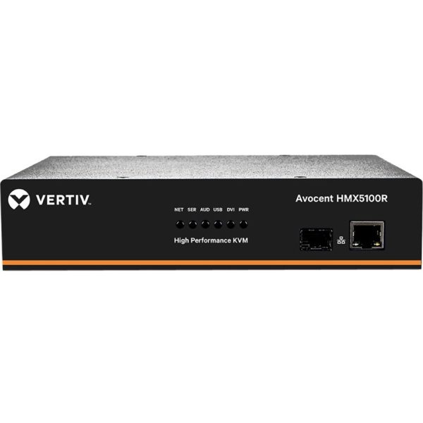 Vertiv Avocent HMX 5000 | High Performance KVM Extender | KVM Receiver | Single Receiver | DVI-D Audio SFP (HMX5100R-001)