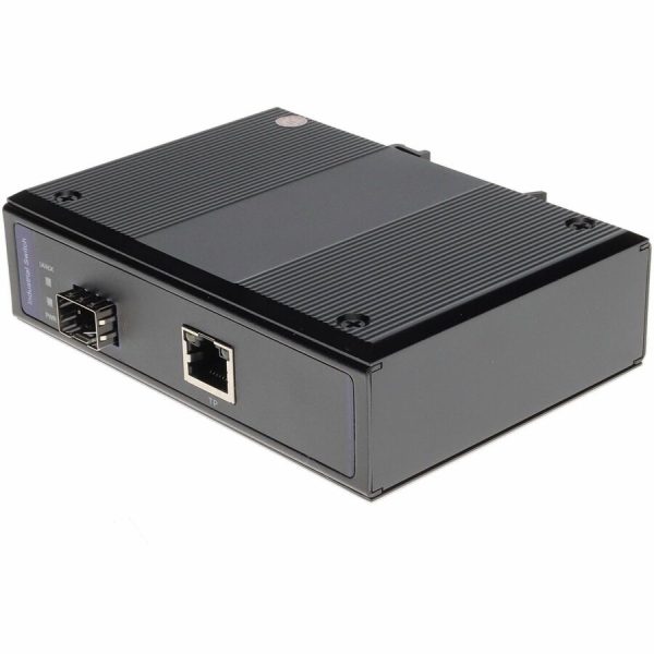 AddOn 10/100/1000Base-TX(RJ-45) to Open SFP Port Industrial POE Media Converter