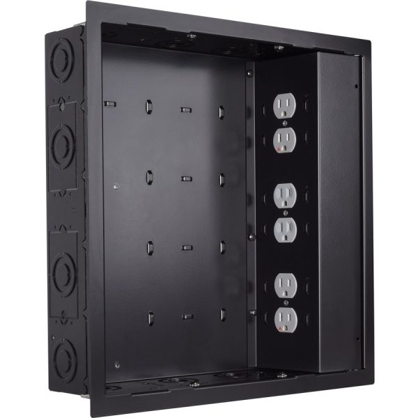 Chief Proximity In-Wall Storage Box for AV Components - Black