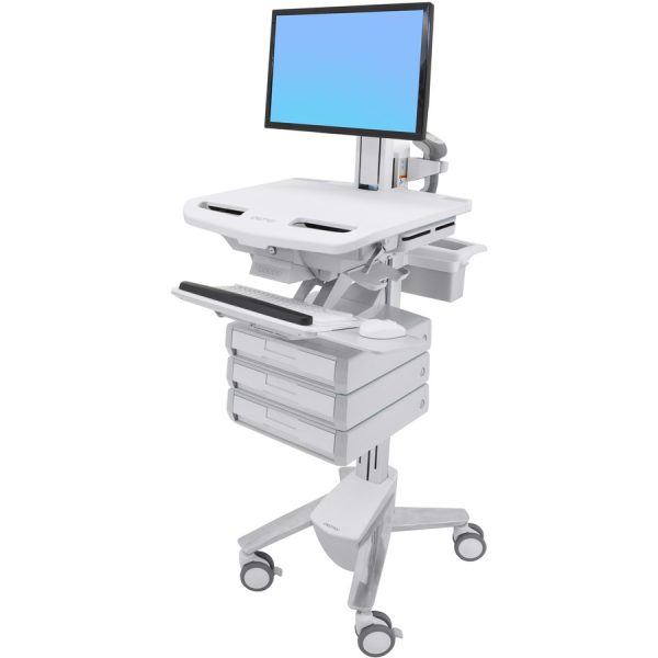 Ergotron StyleView Cart with LCD Pivot, 3 Drawers (1x3)