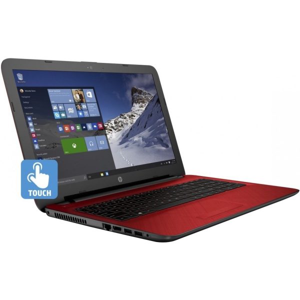 HP 15-ac100 15-ac140ds 15.6" Touchscreen Notebook - 1366 x 768 - Intel Celeron N3150 Quad-core (4 Core) 1.60 GHz - 4 GB Total RAM - 1 TB HDD - Flyer Red