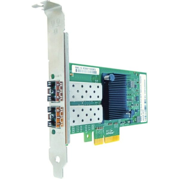 Axiom 1Gbs Dual Port SFP PCIe x4 NIC Card for Intel w/Transceivers - I350F2