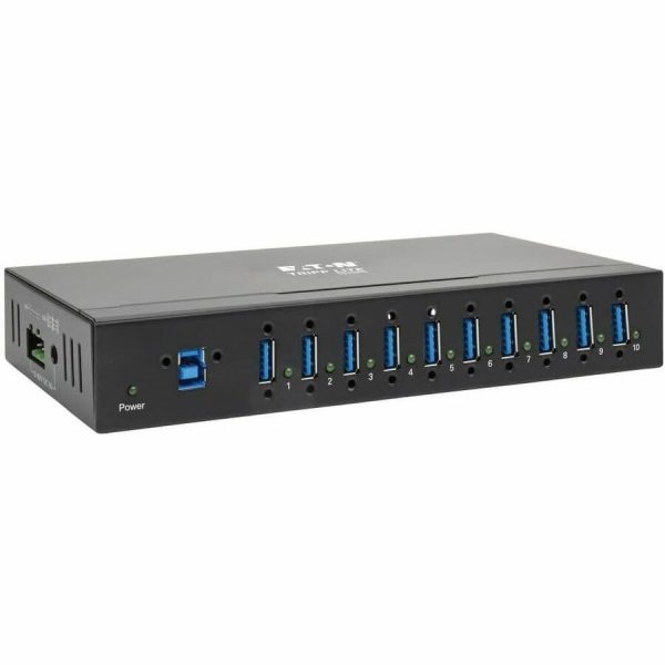 Tripp Lite USB 3.0 Hub SuperSpeed 10-Port USB-A Compact 20kV ESD Industrial