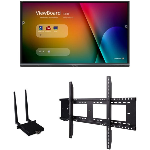 ViewSonic IFP6550-E1 - 65" ViewBoard 4K Ultra HD Interactive Flat Panel Bundle