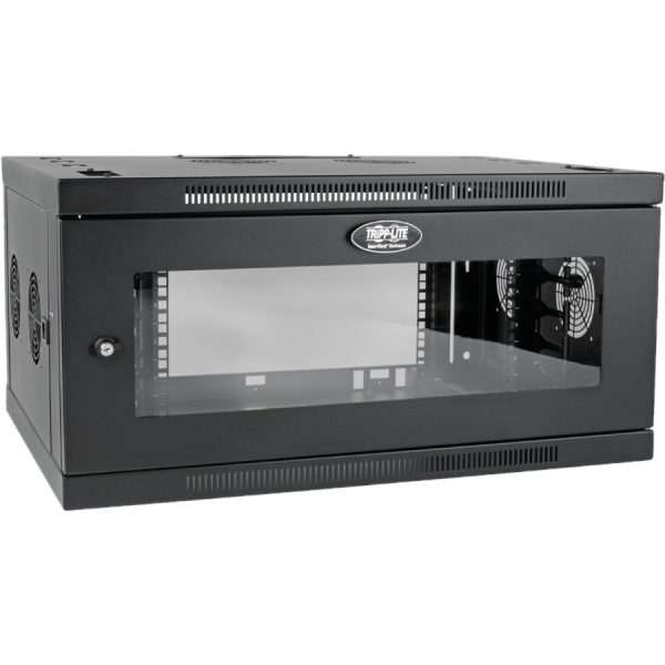 Tripp Lite 6U Wallmount Rack Enclosure Wide Cable Management Acrylic Window