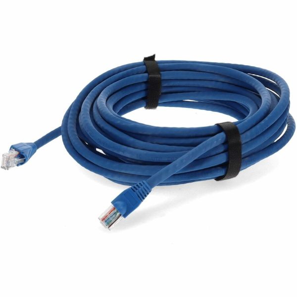 AddOn 45ft RJ-45 (Male) to RJ-45 (Male) Straight Blue Cat6A UTP PVC Copper Patch Cable