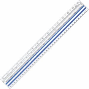 Acme United Corporation Magnifying Ruler, Metric, 15" Long, Acrylic, Clear
