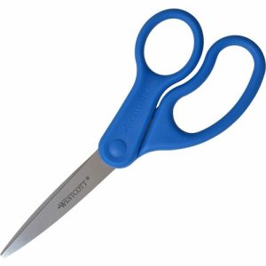 Acme United Corporation  All Purpose Scissors, 8" Straight, Right/Left Hand, Blue