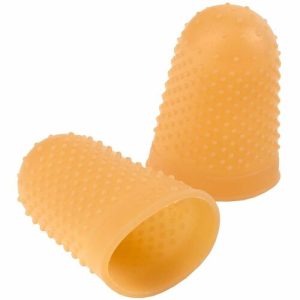 ACCO Rubber Finger Tips, Thumb, 7/8" Diameter, 1 DZ, Amber