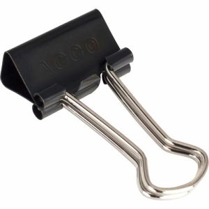 ACCO  Binder Clips, Small, 3/4"W, 5/16" Capacity, BKSR