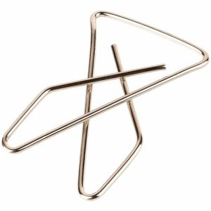 ACCO  Ideal Butterfly Clamps,Small,.062 Wire Gauge,50/Box,Silver