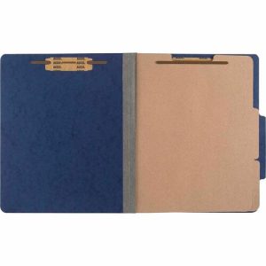 ACCO Top-Tab Folders,w/ Fasteners,3" Exp,Letter,10/BX,Blue