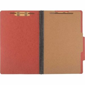 ACCO  Classification Folders,2" Exp,1 Partition,Lgl,10/BX,Earth RD