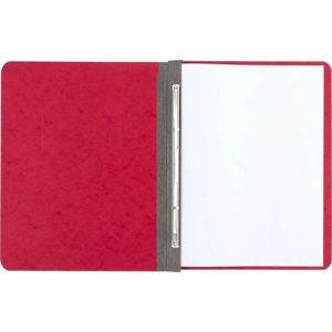 ACCO  Report Cover,3" Cap, 8-1/2" C-C,11"x8-1/2",Ex. Red