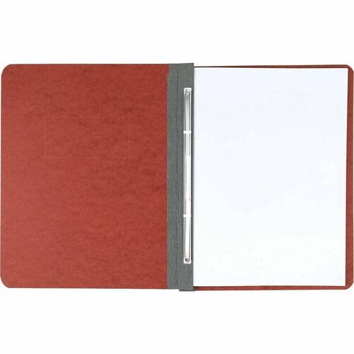 ACCO Pressbrd Report Cover, 8-1/2cc, 3" Cap., 8-1/2"x11",Rust Red