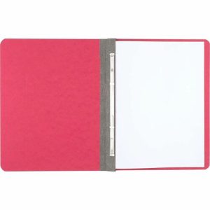ACCO  Pressbrd Report Cover, 8-1/2cc, 3" Cap., 8-1/2"x11",Exec.Red