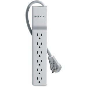 Belkin  Surge Protector, 6 Outlet, 720 Joules, 8' Cord, White