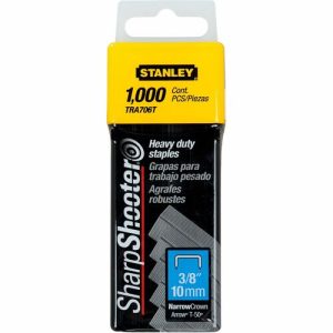 Bostitch (Stanley Bostitch)  Heavy-duty Staples,3/8"W,3/8"L,84 Staples/Strip,1000/BX